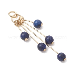 Natural Mixed Gemstone Dangle Pendants&nbsp;PALLOY-JF05233