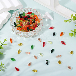 140Pcs 7 Colors Glass Beads&nbsp;GLAA-TA0004-36