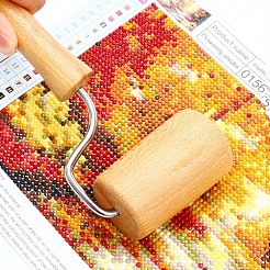 Diamond Painting Tool Wooden Roller DIY Diamond Painting Smooth Accessories for Diamond Painting Sticking Tightly&nbsp;TOOL-WH0046-02