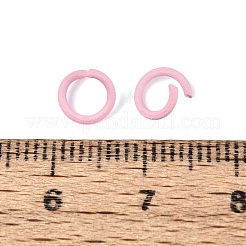 Spray Painted Iron Open Jump Rings&nbsp;IFIN-T017-04C-12