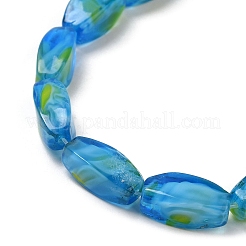 Handmade Milleflori Glass Beads Strands&nbsp;EGLA-P053-04A-01