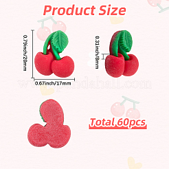 60Pcs Resin Cabochons&nbsp;CRES-SC0003-14