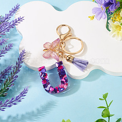 Resin Butterfly Pendant Keychains&nbsp;KEYC-TAC0034-03U