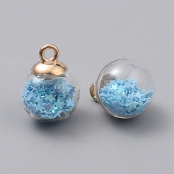 Transparent Glass Globe Pendants&nbsp;GLAA-TAC0002-I11