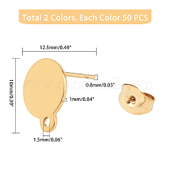 304 Stainless Steel Stud Earring Findings&nbsp;STAS-PH0019-47