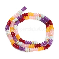 Gradient Color Natural Dyed White Jade & Synthetic Shoushan Stone Beads Strands&nbsp;GG-CBA1E0E-01F