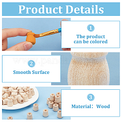 Wood Candle Holders&nbsp;DIY-WH0568-22A