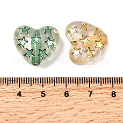 Spray Painted Transparent Acrylic Beads&nbsp;OACR-H054-03
