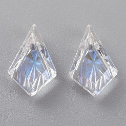 Embossed Glass Rhinestone Pendants&nbsp;GLAA-J101-01A-001MO