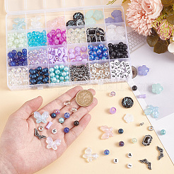 451Pcs 24 Styles Acrylic Beads&nbsp;OACR-HY0001-13