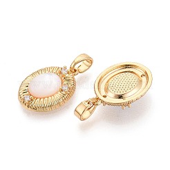 Natural White Shell Pendants&nbsp;KK-N287-23G
