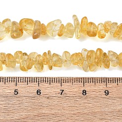 Chip Natural Citrine Beads Strands&nbsp;G-N0134-21