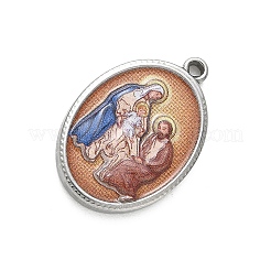 304 Stainless Steel Printed Religion Pendants&nbsp;STAS-G387-03P-11