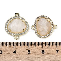 Natural Moonstone Faceted Oval Links&nbsp;G-B126-01G-13