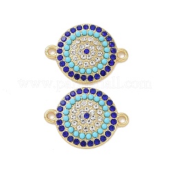 Rack Plating Alloy Rhinestone Connector Charms&nbsp;PALLOY-O109-11LG