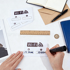 4Pcs Self-adhesive Acrylic Wifi Password & Network Public Signs&nbsp;AJEW-BC0010-62