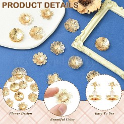 12Pcs 6 Styles Brass Bead Caps&nbsp;KK-YW0004-72