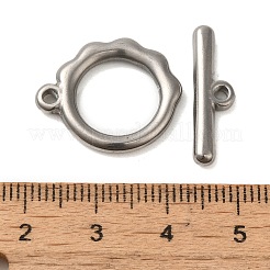 Non-Tarnish 304 Stainless Steel Toggle Clasps&nbsp;STAS-Q324-15P