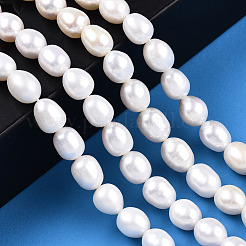 Natural Cultured Freshwater Pearl Beads Strands&nbsp;PEAR-N012-07K
