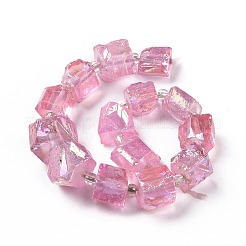 Electroplated Natural Quartz Beads Strands&nbsp;G-G767-02-09