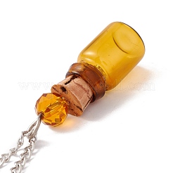 Empty Perfume Bottle Pendants&nbsp;GLAA-H017-01A