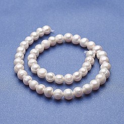 Natural Cultured Freshwater Pearl Beads Strands&nbsp;PEAR-P060-19-01
