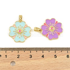 Brass Enamel Pendants&nbsp;KK-I477-06G
