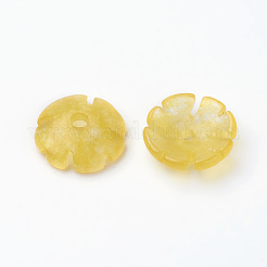 Natural White Jade Beads Caps&nbsp;G-E418-61