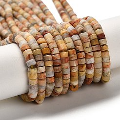 Natural Crazy Agate Beads Strands&nbsp;G-P575-B37-4x2mm