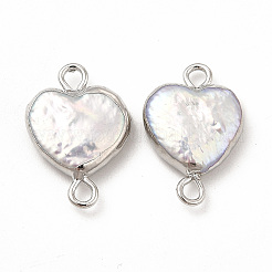 Baroque Natural Keshi Pearl Connector Charms&nbsp;PEAR-P004-26P