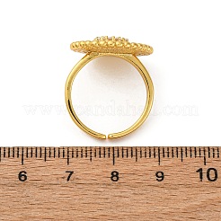 Brass Micro Pave Cubic Zirconia Cuff Rings&nbsp;RJEW-D323-05G