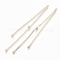 Brass Snake Chain Tassel Pendants&nbsp;KK-S348-238