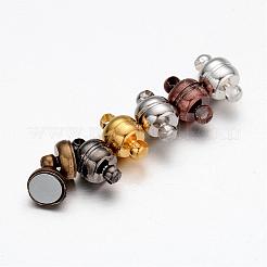 Brass Magnetic Clasps with Loops&nbsp;KK-H361-M