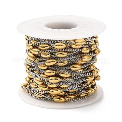 Ion Plating(IP) Two Tone 304 Stainless Steel Link Chain&nbsp;STAS-C079-22A