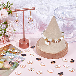 60Pcs 3 Colors Alloy Enamel Pendants&nbsp;ENAM-SC0006-43