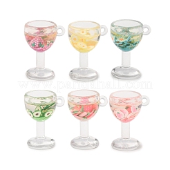 Luminous Transparent Resin Pendants&nbsp;RESI-K048-08