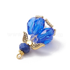 Faceted Glass Pendants&nbsp;PALLOY-MZ00582-02