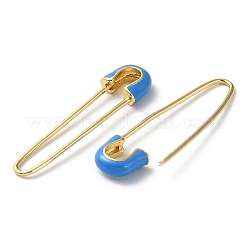 Rack Plating Real 18K Gold Plated Brass Enamel Brooch Pin Findings&nbsp;KK-M254-01G-02