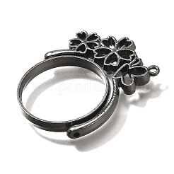 Alloy Open Back Bezel Pendants&nbsp;PALLOY-I223-05B