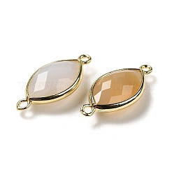 Natural Grey Agate Faceted Connector Charms&nbsp;G-K347-03G-16