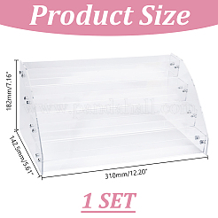 4-Tier Acrylic Display Risers for Jewelry&nbsp;ODIS-WH0030-175A-01