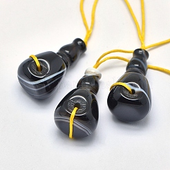 Natural Agate 3 Hole Guru Beads&nbsp;G-K208-01-B-03
