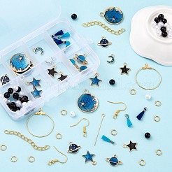 DIY Starry Sky Theme Dangle Earring Making Kits&nbsp;DIY-FS0001-49
