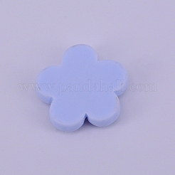 Opaque Frosted Resin Cabochon&nbsp;RESI-WH0009-24