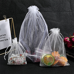 100Pcs 3 Styles Large Organza Pouches Portable Shoes Bag Travel Storage Drawstring Bags&nbsp;OP-SP0001-05