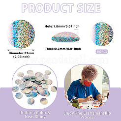 150Pcs PVC Paillette/Sequin Links&nbsp;PVC-TA0001-07A