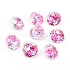 Pointed Back & Back Plated K9 Glass Rhinestone Cabochons&nbsp;RGLA-J012-8mm-209LS
