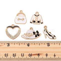10Pcs 5 Styles Fashion Theme Alloy Enamel Pendants&nbsp;ENAM-FP0002-74