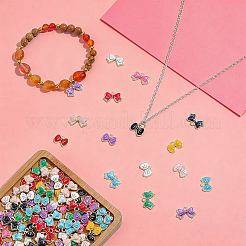 90Pcs 15 Styles Alloy Enamel Charms&nbsp;ENAM-WR0001-23