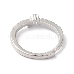 Rack Plating Brass Clear Cubic Zirconia Constellation Adjustable Rings for Women&nbsp;RJEW-S407-08P-03